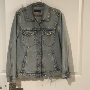 Blanknyc Rhinestone Jean Jacket - Medium